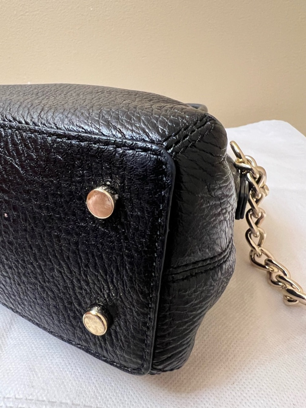 kate spade Pebbled Leather Dome Satchel / Crossbody - Picture 9 of 13